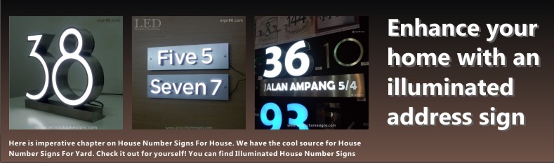 LED Illuminated House Number Address Signage Made In Malaysia Sign Shop